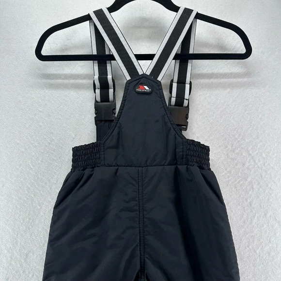 Trespass Bib Overall Pants Kids Size 5/6 Insulated Ski Snowboard Winter Black - Picture 5 of 12